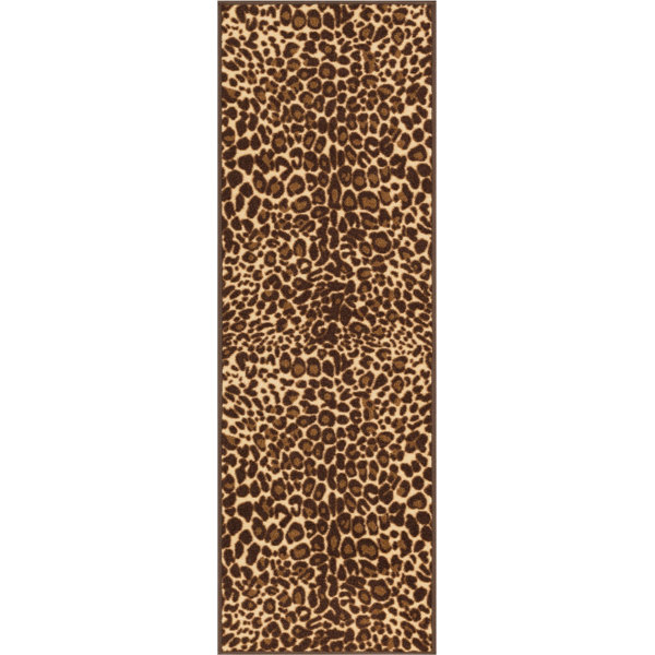 Well Woven Kings Court Gold Leopard Print Area Rug & Reviews Wayfair